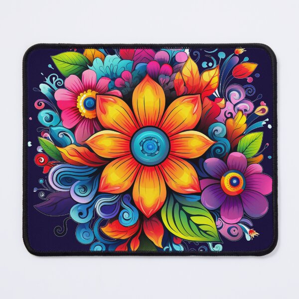 Item preview, bright colored flowers designed and sold by Nanthikan.