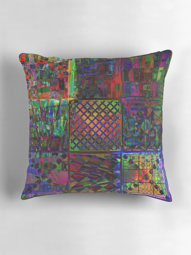 Aperçu 3 sur 4. Coussin avec l'œuvre Feelings 1 créée et vendue par Rosh.