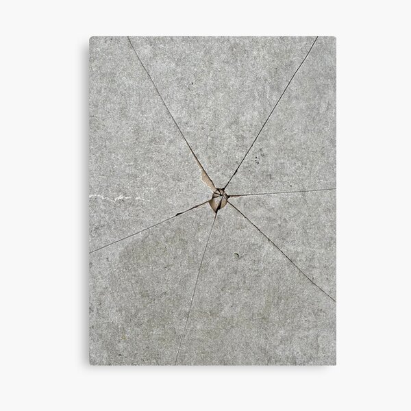 Canvas Wall Art Brutal composition - rectangles on a gray circle background  - Abstract - Canvas Prints