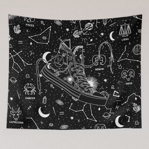 Item preview, Capricorn high tops - Black & White designed and sold by MickeyEdwards.
