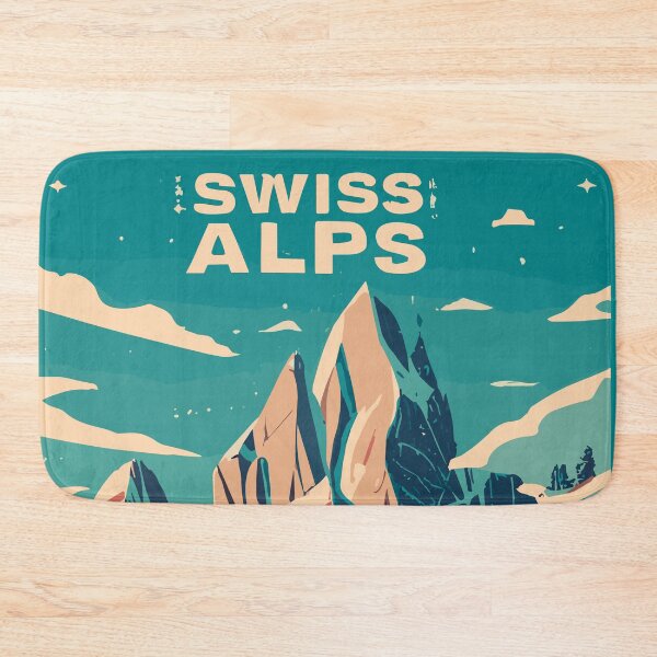 Item preview, Vintage Swiss Alps Travel - Majestic Alpine Scenery designed and sold by InkBlvd.