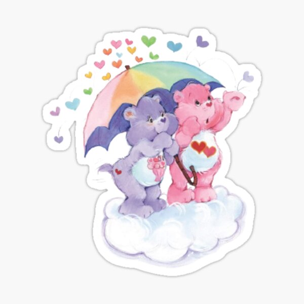 Care Bear Mini Stickers Retro Vintage Inspired Carebear 80s Decals