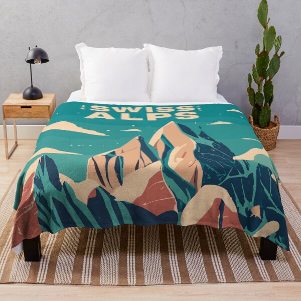 Item preview, Vintage Swiss Alps Travel - Majestic Alpine Scenery designed and sold by InkBlvd.