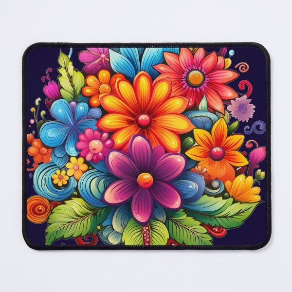 Item preview, bright colored flowers designed and sold by Nanthikan.