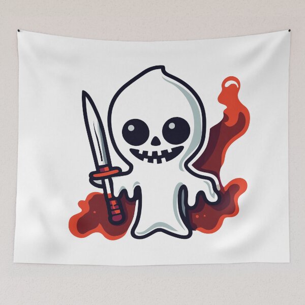 Item preview, Scary Killer Ghost Halloween Spooky designed and sold by TrendyMingle.