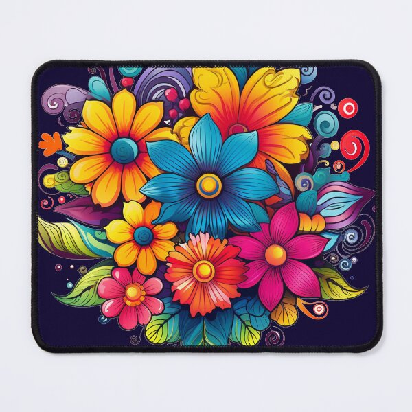 Item preview, bright colored flowers designed and sold by Nanthikan.