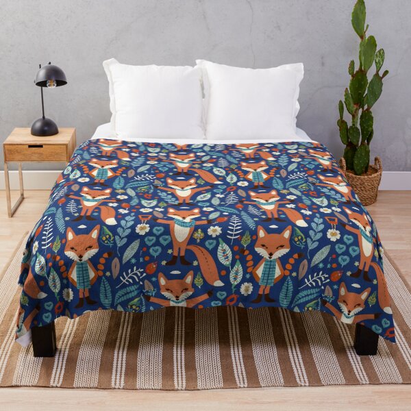 Item preview, Frosty Fox Delight Winter Patterns designed and sold by Tamas Das.