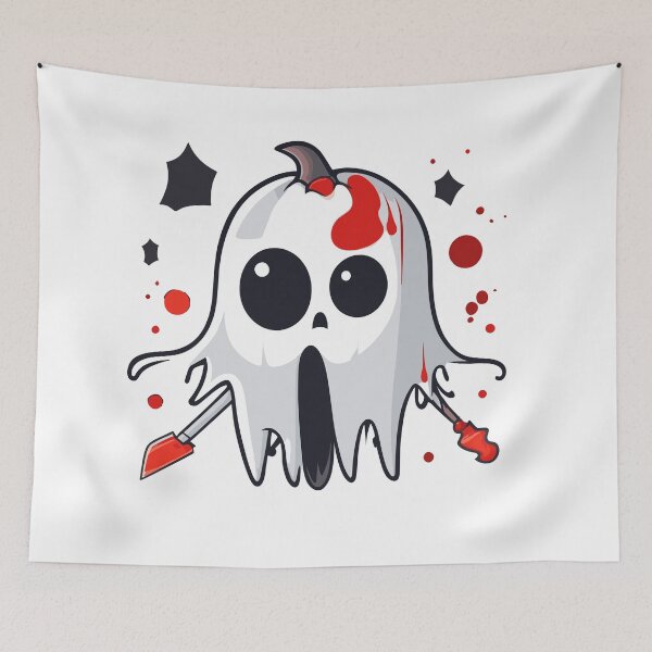 Item preview, Scary Killer Ghost Halloween Spooky designed and sold by TrendyMingle.