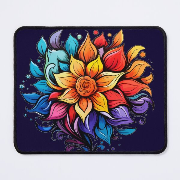 Item preview, bright colored flowers designed and sold by Nanthikan.