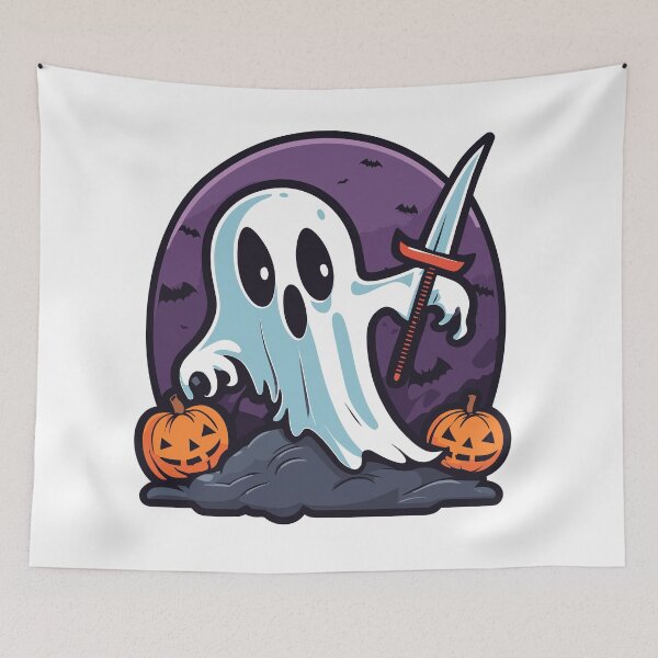 Item preview, Scary Killer Ghost Halloween Spooky designed and sold by TrendyMingle.