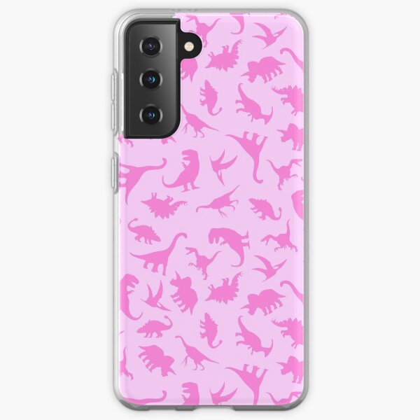 Pink Dinosaurs Pattern Samsung Galaxy Soft Case