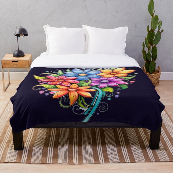 Item preview, bright colored flowers designed and sold by Nanthikan.