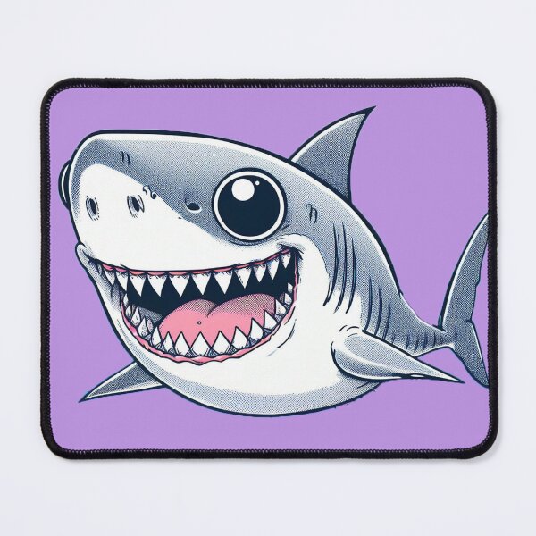 Item preview, Friendly Great White Shark - Anime (Purple) designed and sold by andydavistech.