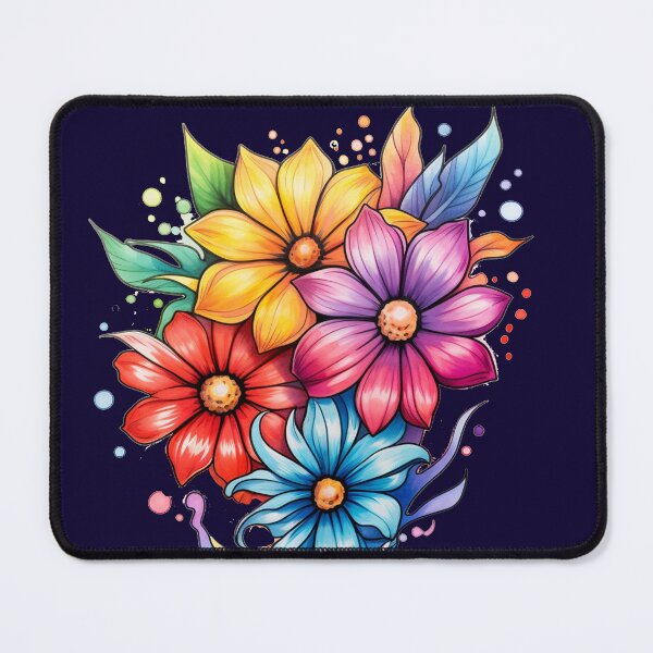 Item preview, bright colored flowers designed and sold by Nanthikan.