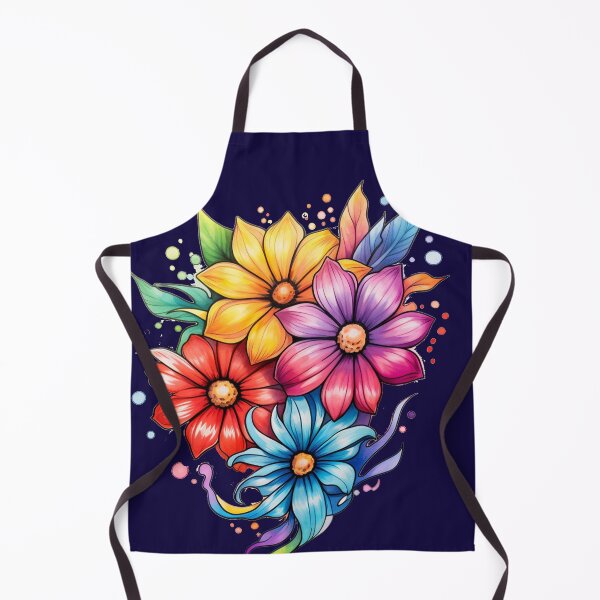 Item preview, bright colored flowers designed and sold by Nanthikan.