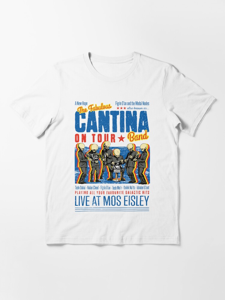 Thumbnail 3 of 7, Essential T-Shirt, Cantina Band Live At Mos Eisley designed and sold by Purakushi.