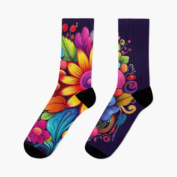 Item preview, bright colored flowers designed and sold by Nanthikan.