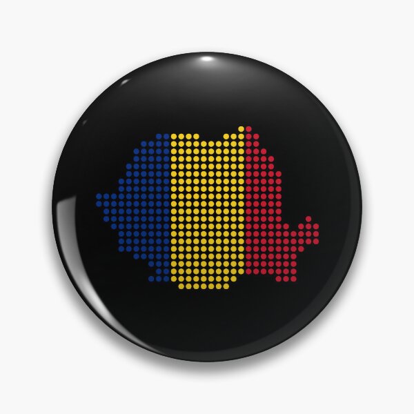 Item preview, Dots ROMANIA flag designed and sold by AdiDsgn.