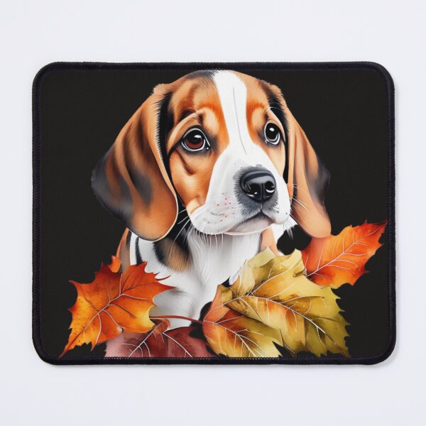 Item preview, Beagle Puppy and Autumn Leaves designed and sold by KhunWeena.
