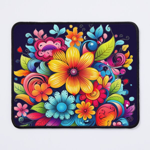 Item preview, bright colored flowers designed and sold by Nanthikan.