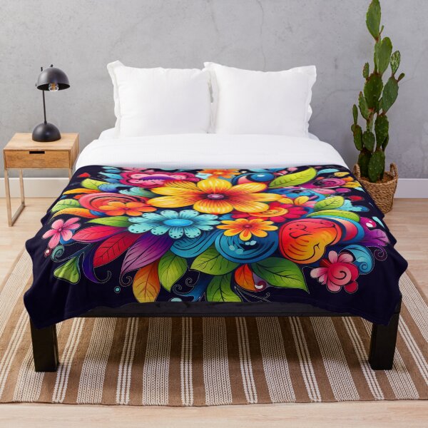 Item preview, bright colored flowers designed and sold by Nanthikan.
