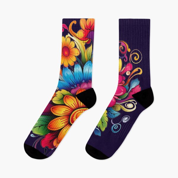 Item preview, bright colored flowers designed and sold by Nanthikan.