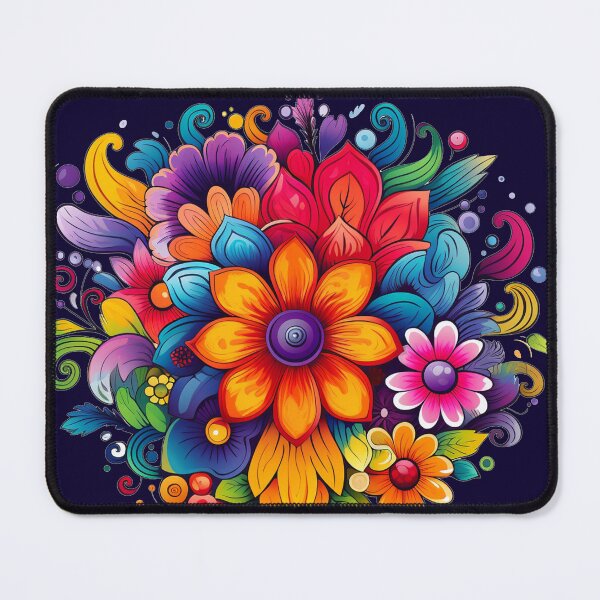 Item preview, bright colored flowers designed and sold by Nanthikan.