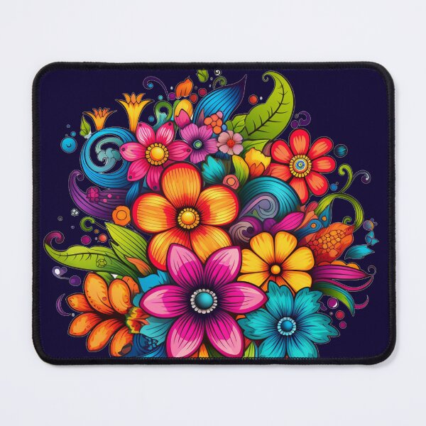 Item preview, bright colored flowers designed and sold by Nanthikan.