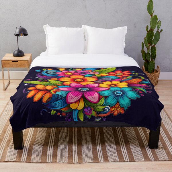 Item preview, flores de colores brillantes designed and sold by Nanthikan.
