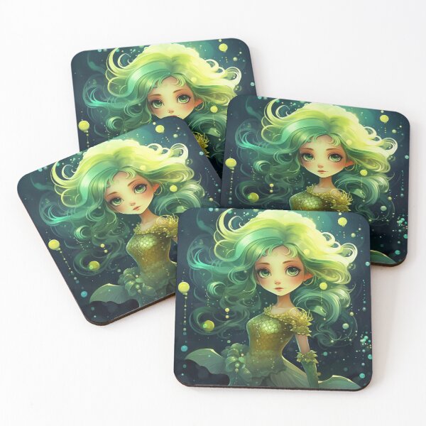 Item preview, A cartoon cute mermaid girl  designed and sold by aiphotosart.