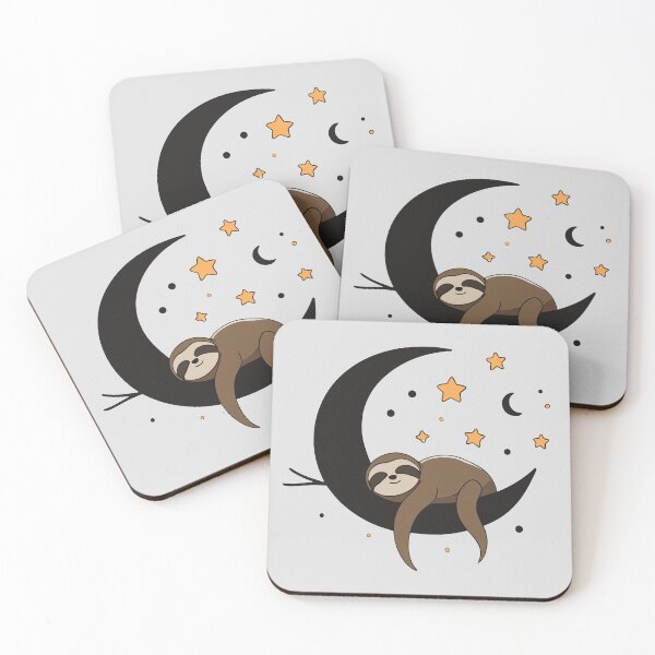 Item preview, Sleepy sloth on the moon designed and sold by toriodesigns.