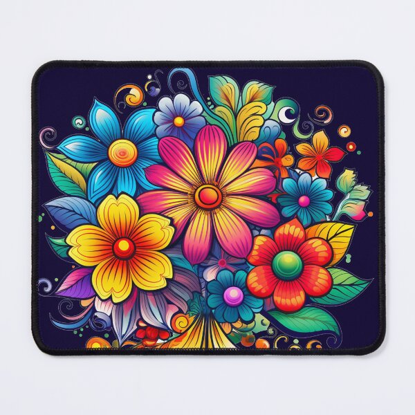 Item preview, bright colored flowers designed and sold by Nanthikan.