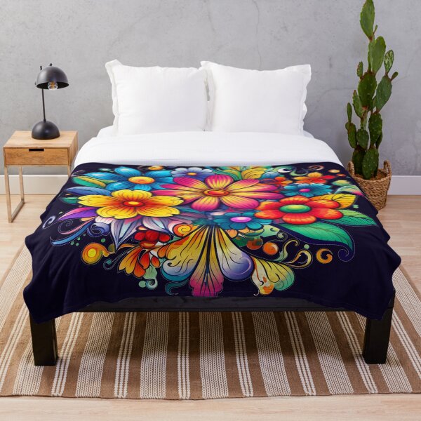 Item preview, bright colored flowers designed and sold by Nanthikan.