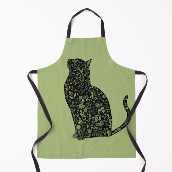 Item preview, Cat silhouette with plants designed and sold by AleviryMayoral.