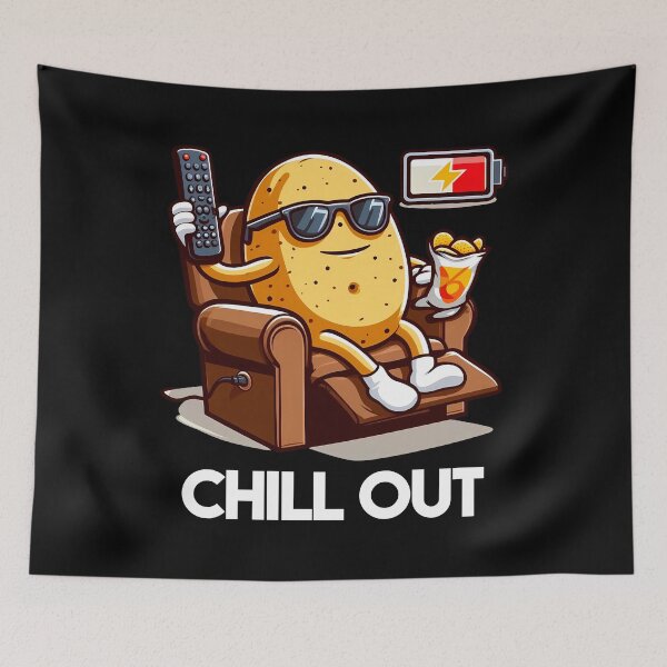 Item preview, Chill Out Couch Potato Classic designed and sold by BobbyTee Merch.