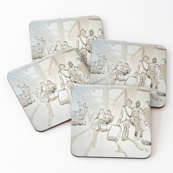 Item preview, People Travelling at the Airport Painting designed and sold by MikeJory.