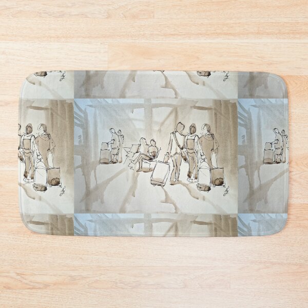 Item preview, People Travelling at the Airport Painting designed and sold by MikeJory.