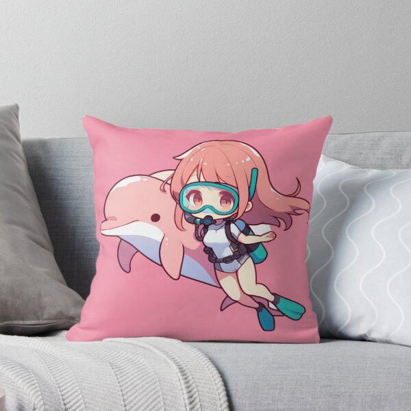 Item preview, Dolphin and Diver Girl (pink) designed and sold by andydavistech.