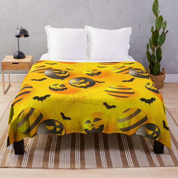 Item preview, Halloween themed pattern - Pumpkins and Bats designed and sold by ManuelAndreas.