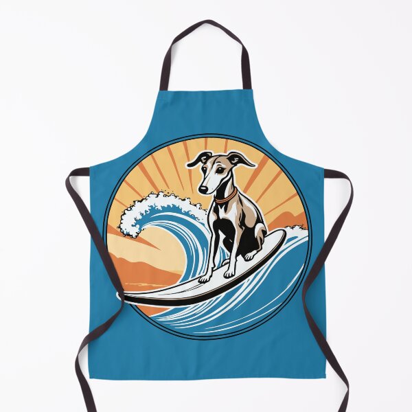 Item preview, Whippet Surfer Surfing a Great Wave designed and sold by Ameiva-Apparel.