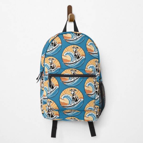 Item preview, Whippet Surfer Surfing a Great Wave designed and sold by Ameiva-Apparel.