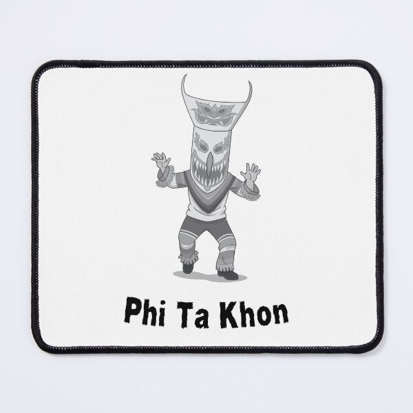 Item preview, Thai Ghost Phi Ta Khon Halloween Black White Art designed and sold by IssaraStudio.
