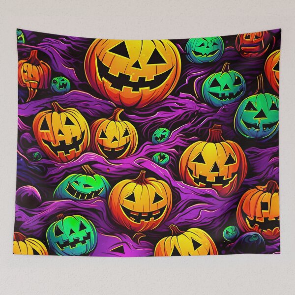 Item preview, Halloween themed pattern - Pumpkins orange and green designed and sold by ManuelAndreas.