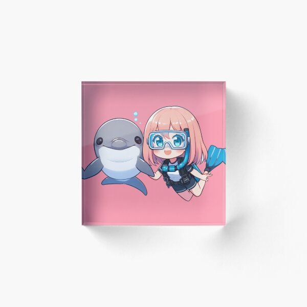 Item preview, Dolphin Friends Under The Water (pink) designed and sold by andydavistech.