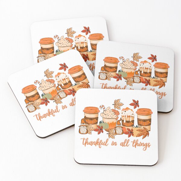Item preview, Thankful In All Things Pumpkin Spice Latte Chill Fall Season  designed and sold by celartinspire.