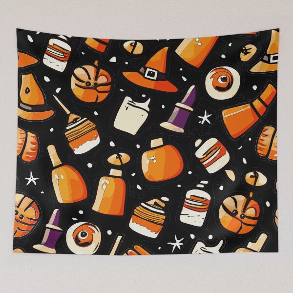 Item preview, Halloween pattern 1 designed and sold by MVG-Design.