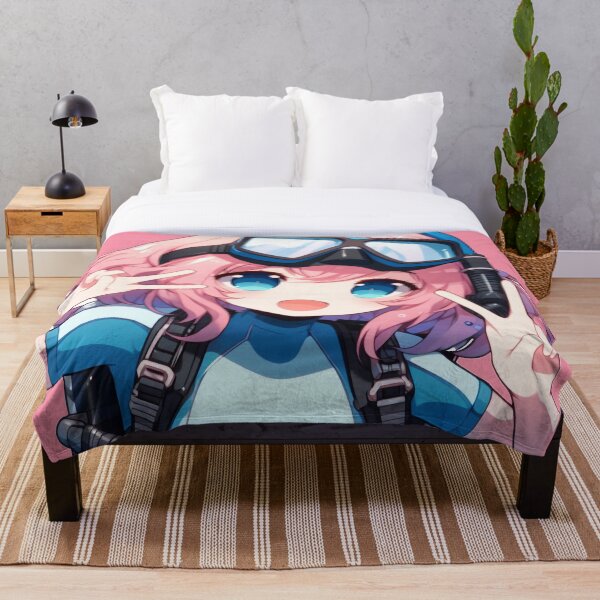 Item preview, Cute Anime Scuba Diver Girl (pink) designed and sold by andydavistech.