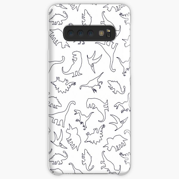 Dinosaur Pattern Outline (Dark Outline) Samsung Galaxy Snap Case