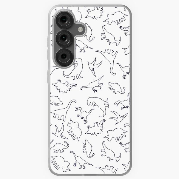 Item preview, Dinosaur Pattern Outline (Dark Outline) designed and sold by jezkemp.