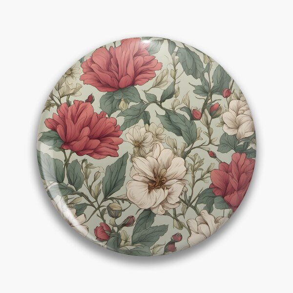 Item preview, watercolor seamless pattern of peonies, peonies, leaves and berries. hand - drawn illustration designed and sold by APHIDAT-TA.